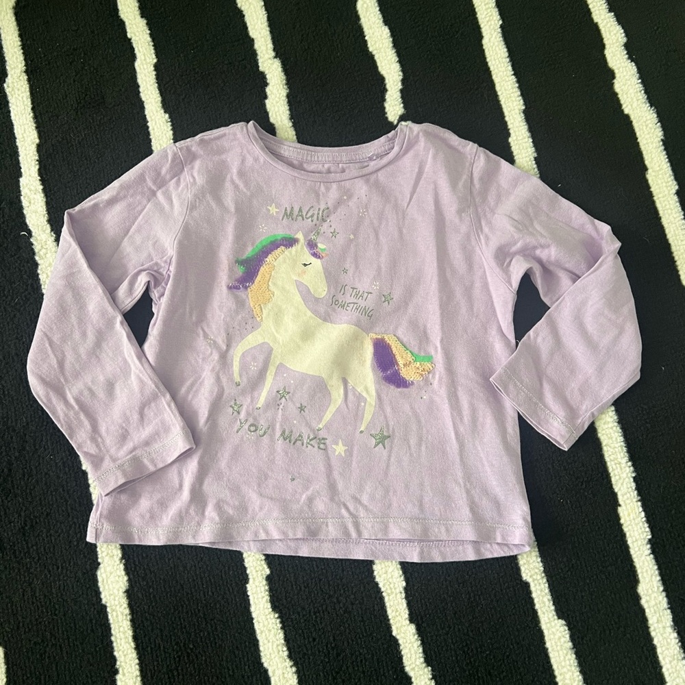 Cool Club Unicorn Shirt- 3-4 years old